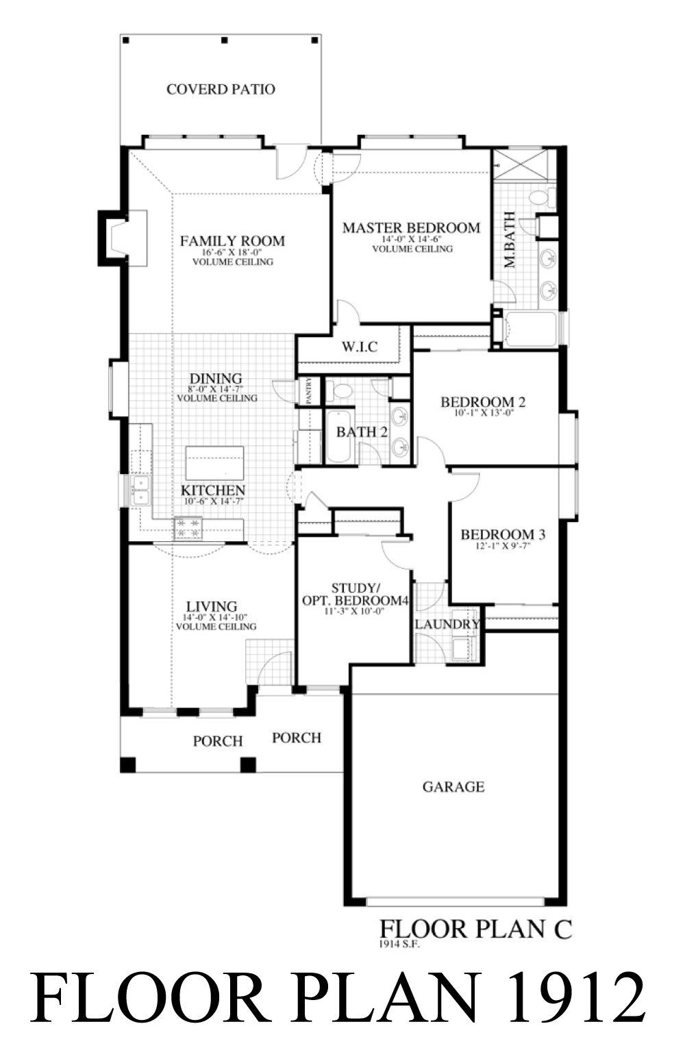 Plan 1912C Saratoga Homes Austin